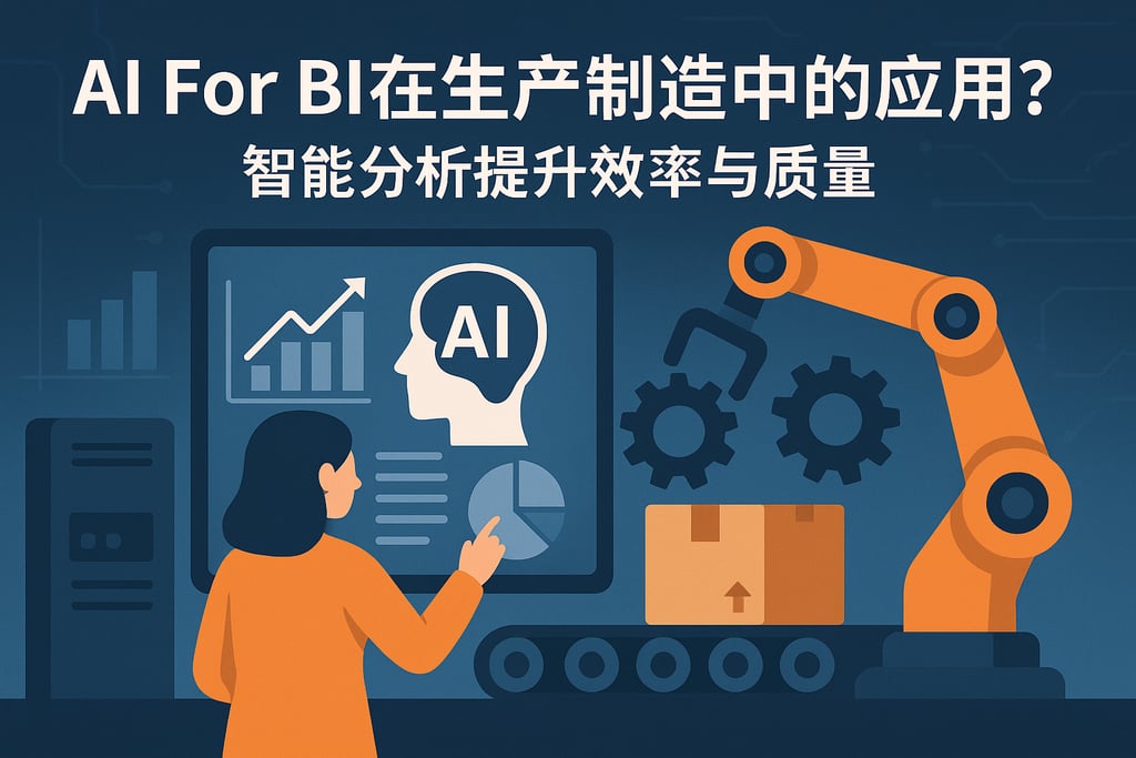 AI For BI在生产制造中的应用如何？智能分析提升效率与质量